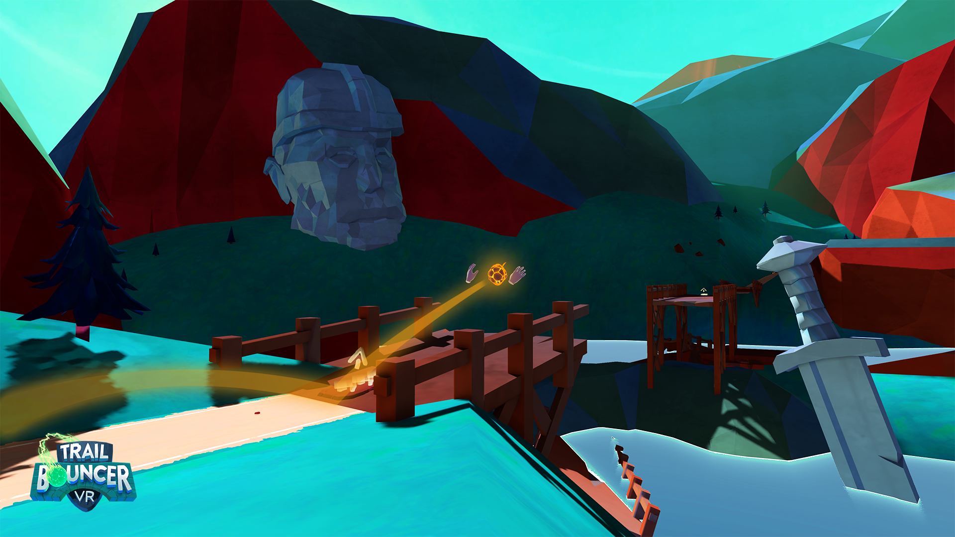 Ingame Screenshot from TrailBouncer VR