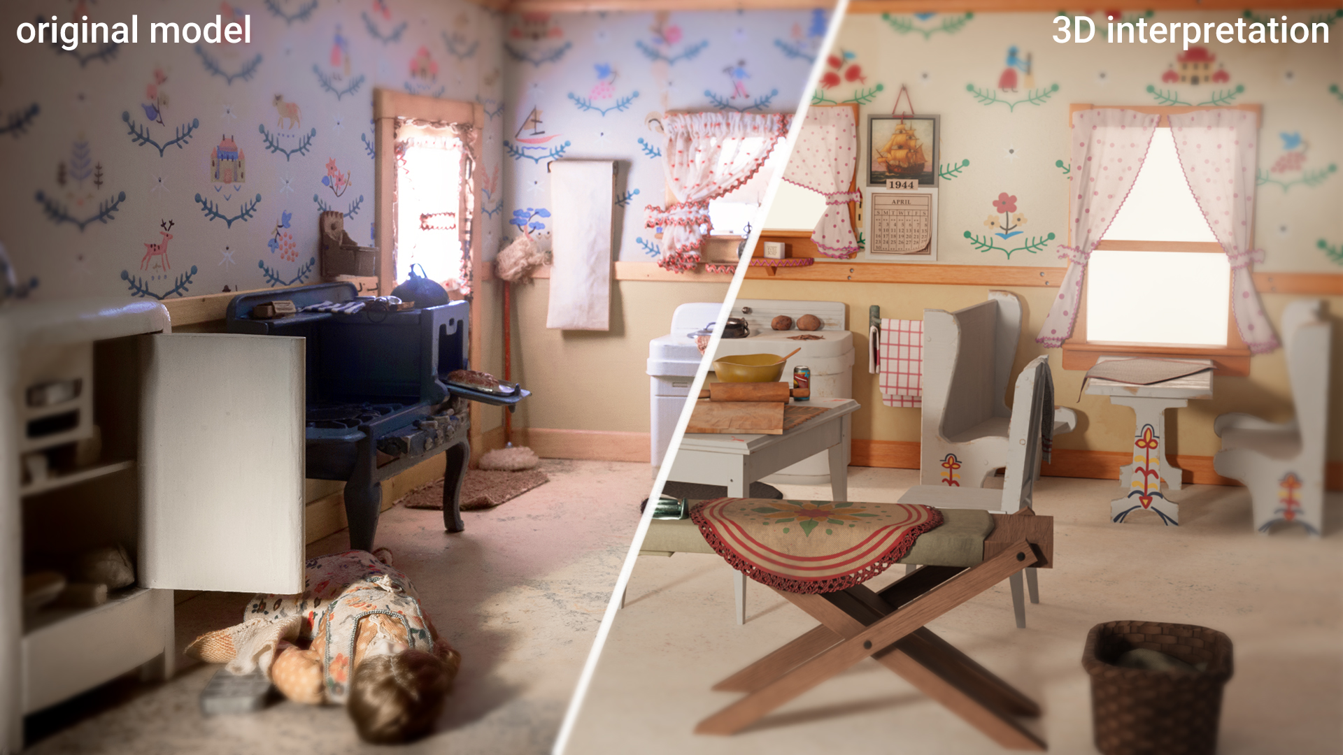 Murder is her Hobby - Comparison original and model